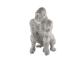 Фигурка большая Gorila серебро