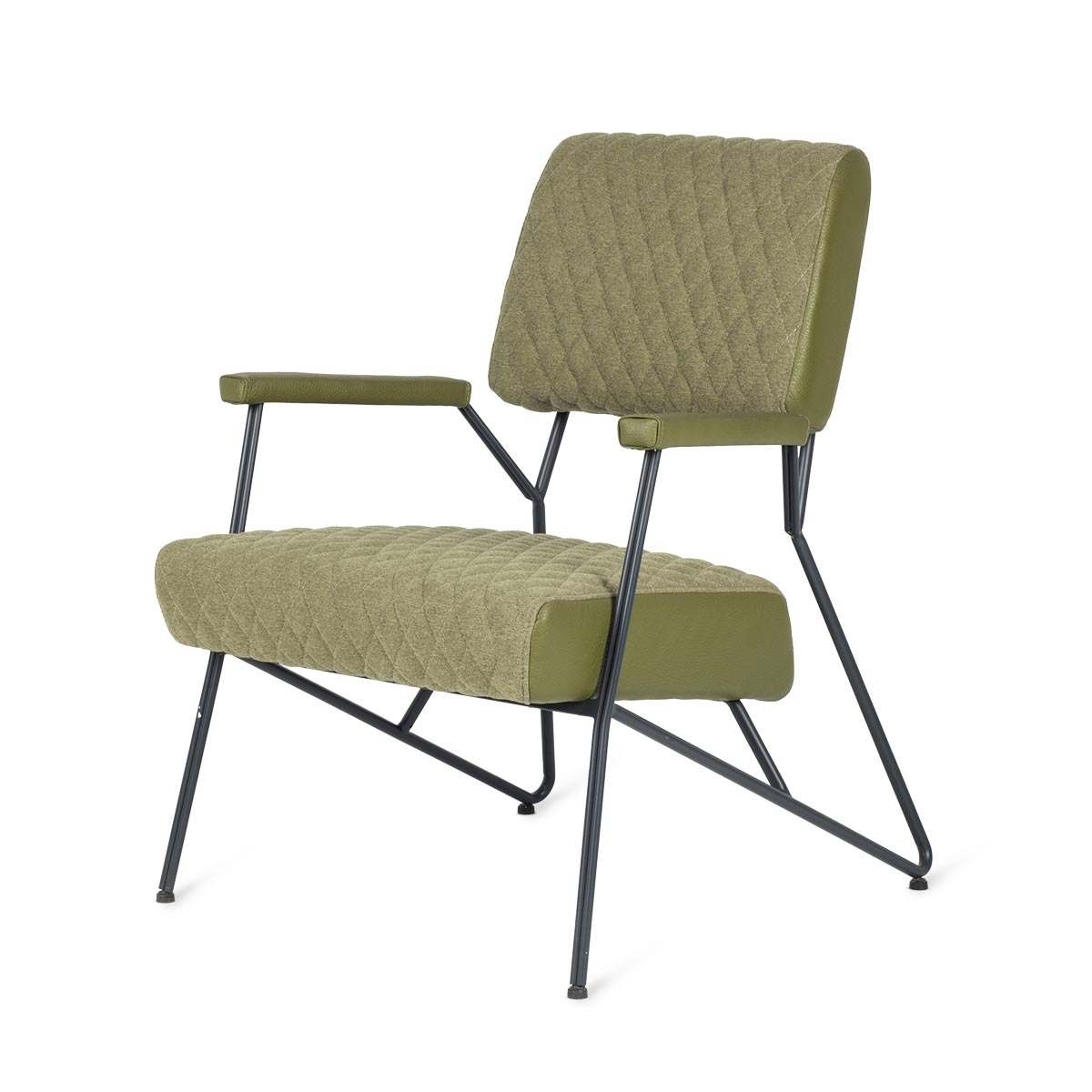 Кресло Brighton в стиле ретро зеленое