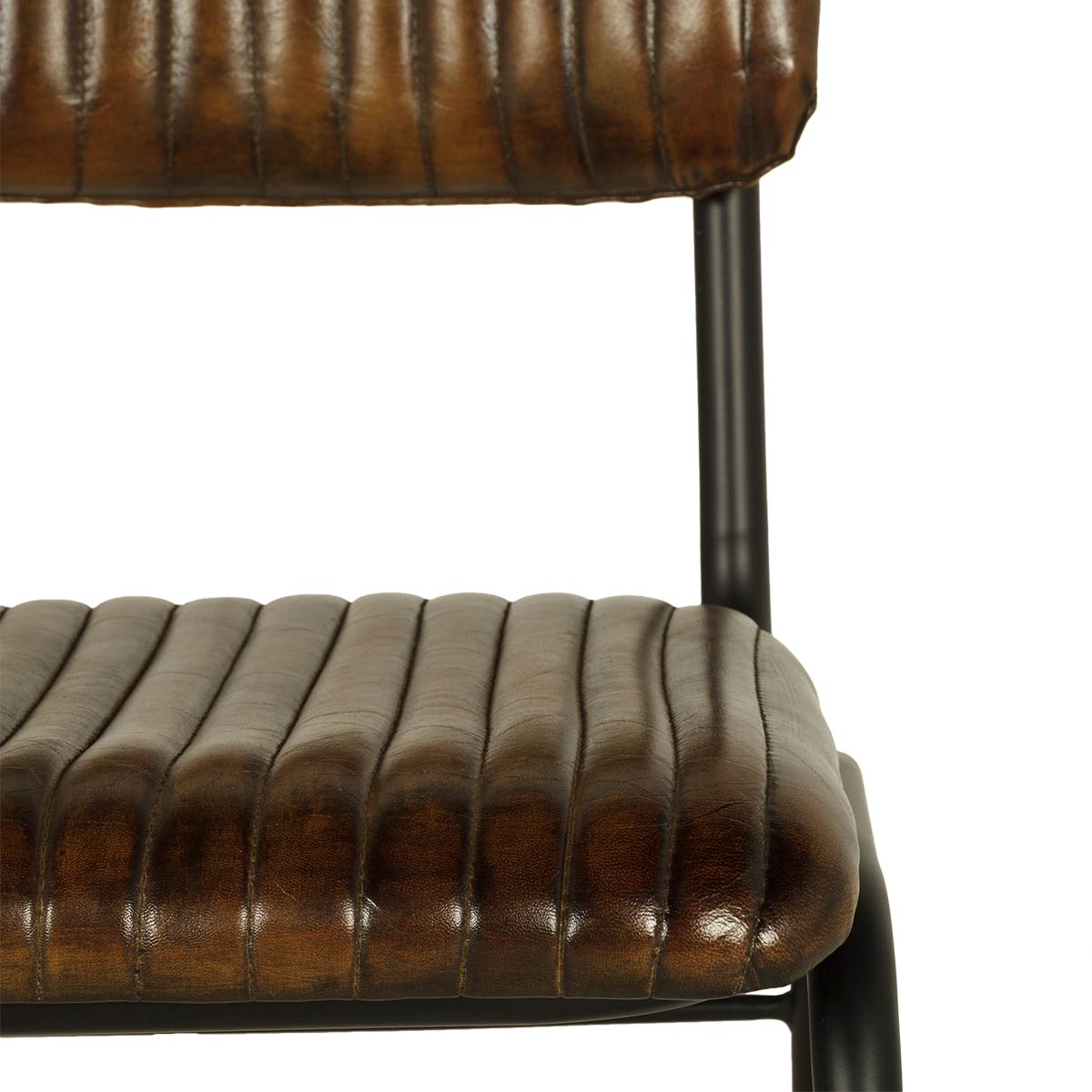 Стул Romina с кожаным сиденьем