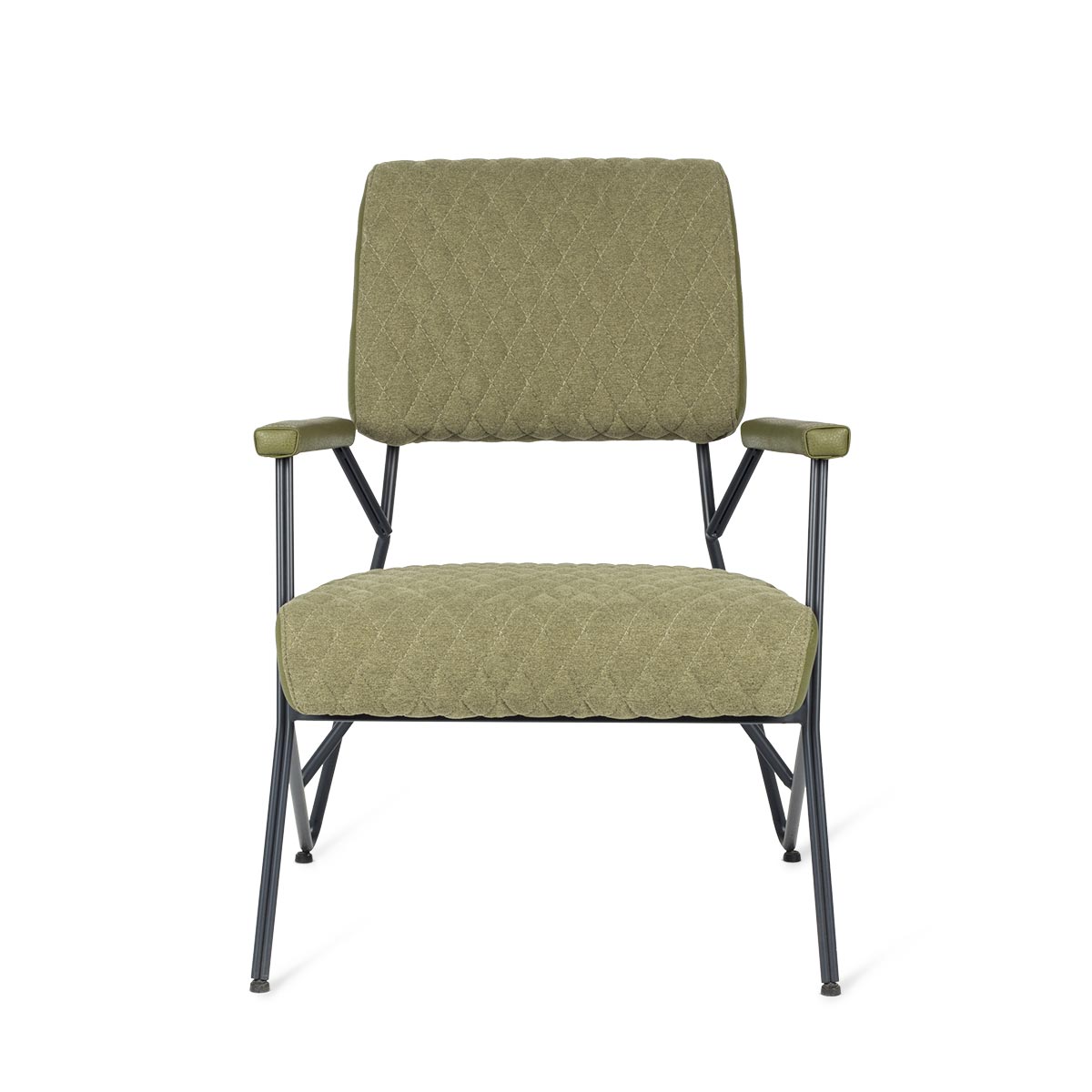 Кресло Brighton в стиле ретро зеленое