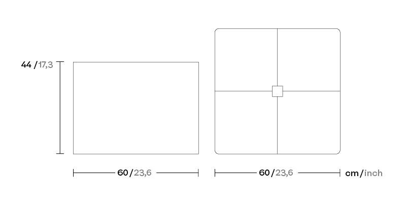 Основа для зонтика от солнца Kettal Objects с растениями