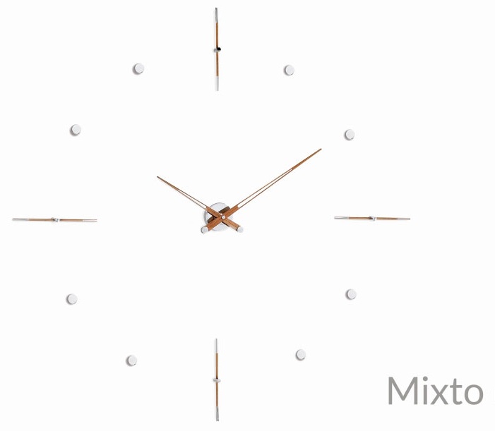 Настенные часы Mixto N хром-орех 125 cm