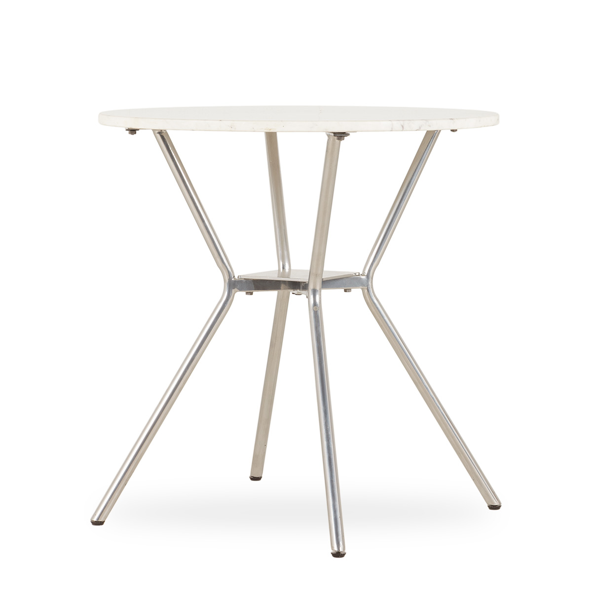 Круглый стол Monika белый мрамор