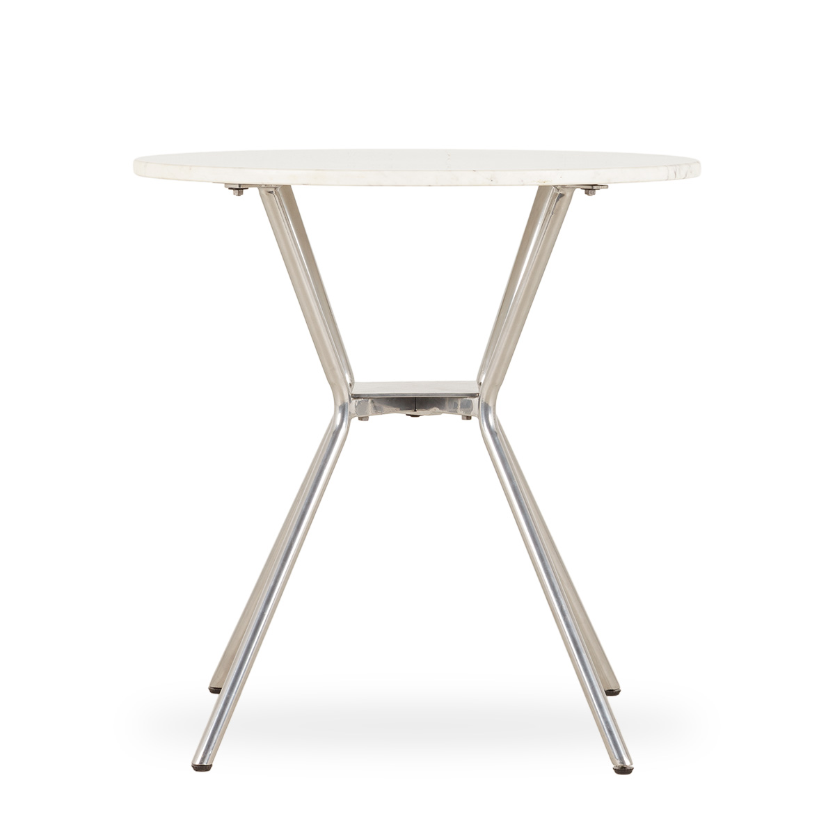 Круглый стол Monika белый мрамор