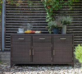 Буфет MADISON MOCCA 170х60 плетение в ёлочку