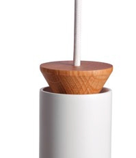 Подвесной светильник Triana белый/дуб