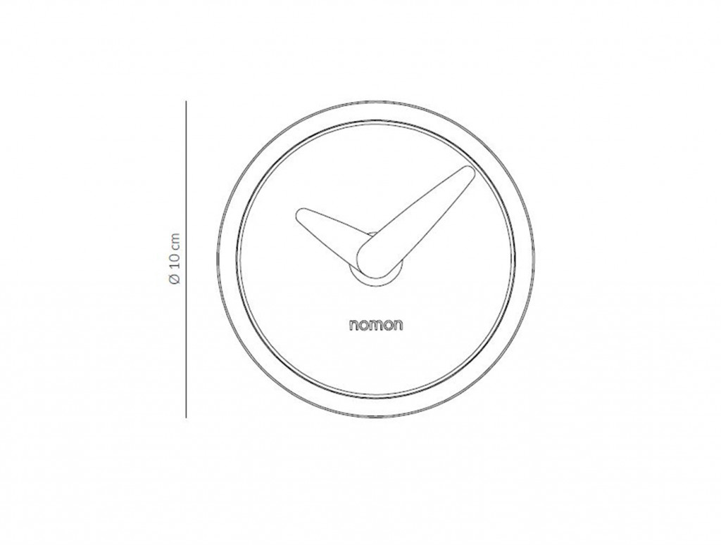 Часы настенные Atomo T орех-графит