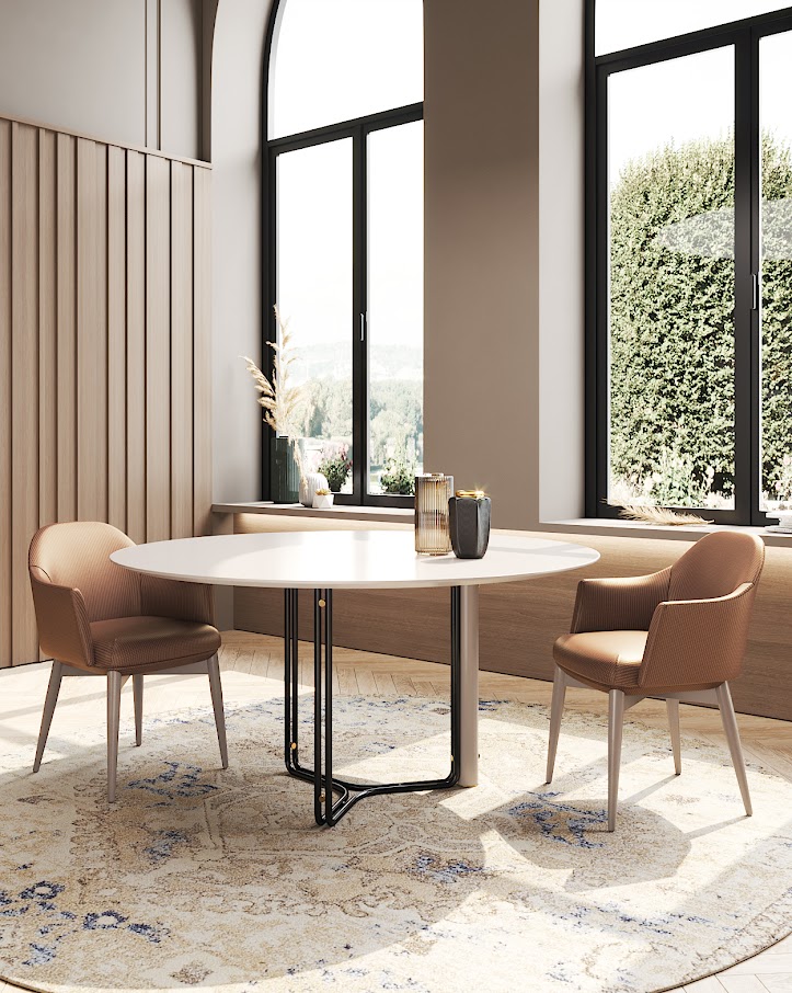 Обеденный стол Bamboo 150 оливково-зеленый лак