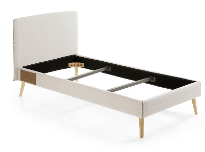 Кровать Lydia 90х190 бежевая