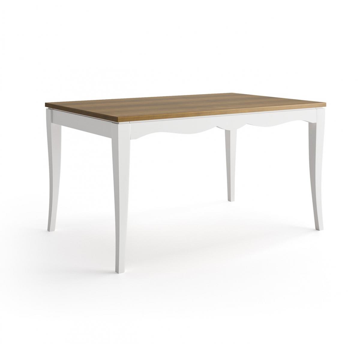 Прямоугольный стол Fontana 140 вогнутые ножки