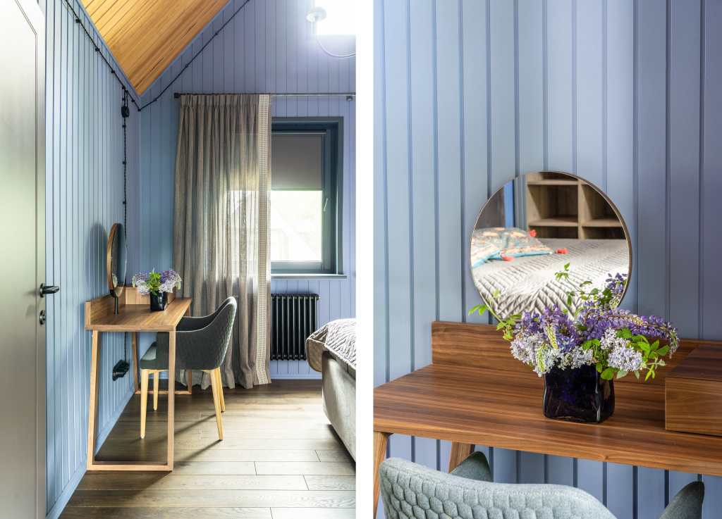 Проект Ирины Татарниковой «Дом в Звенигороде» с мебелью и светом Barcelona Design