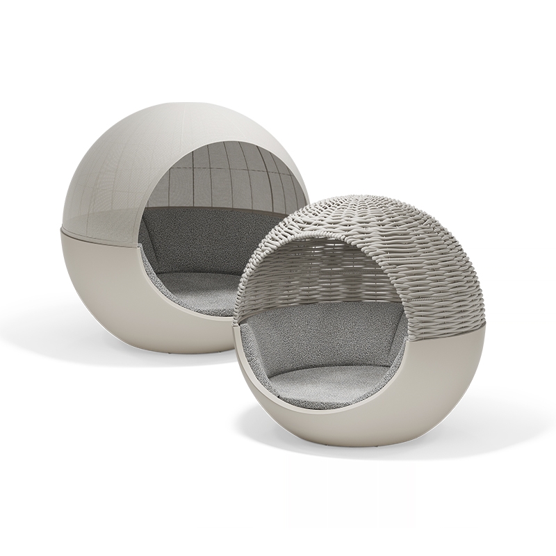 Кровать Ulm Noom c плетеным навесом