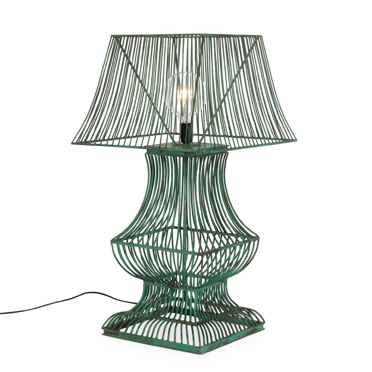 Зеленая настольная лампа Simone