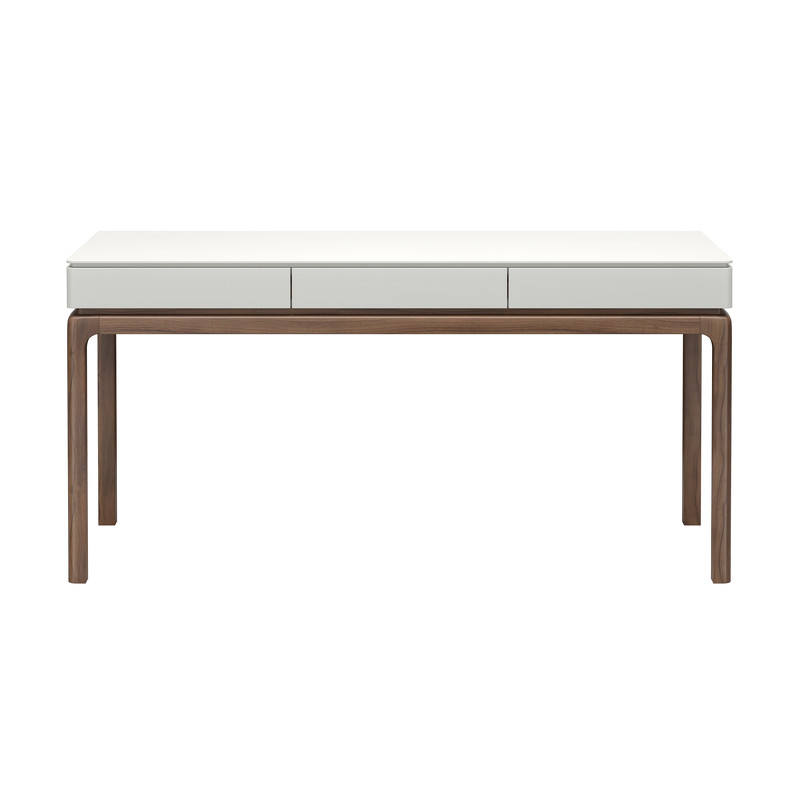 Письменный стол CALPE матовый лак RAL9002, шпон ореха