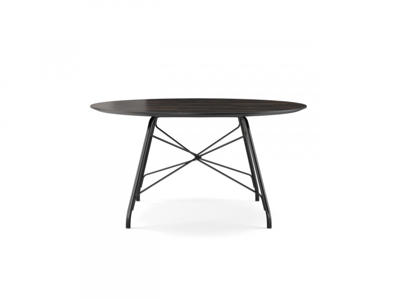 Обеденный стол Orchard 150 Macassar Ebony/черный/никель