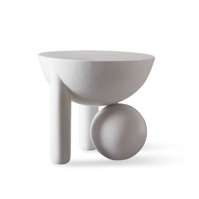 Приставной столик WABI SABI белый матовый лак