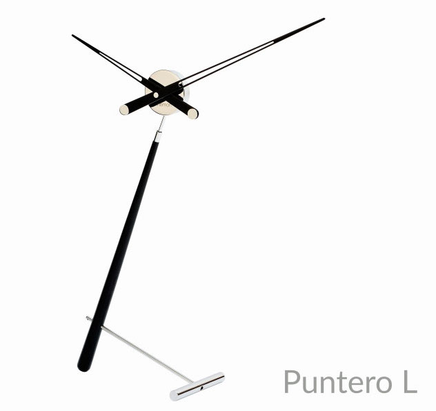 Настольные часы Puntero L хром- черный
