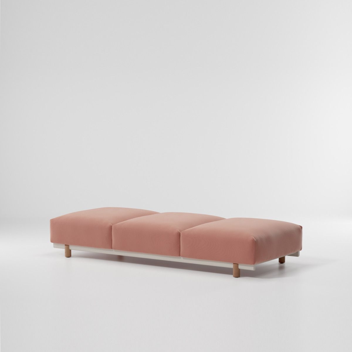 Банкетка Molo 3-seater ножки бетон