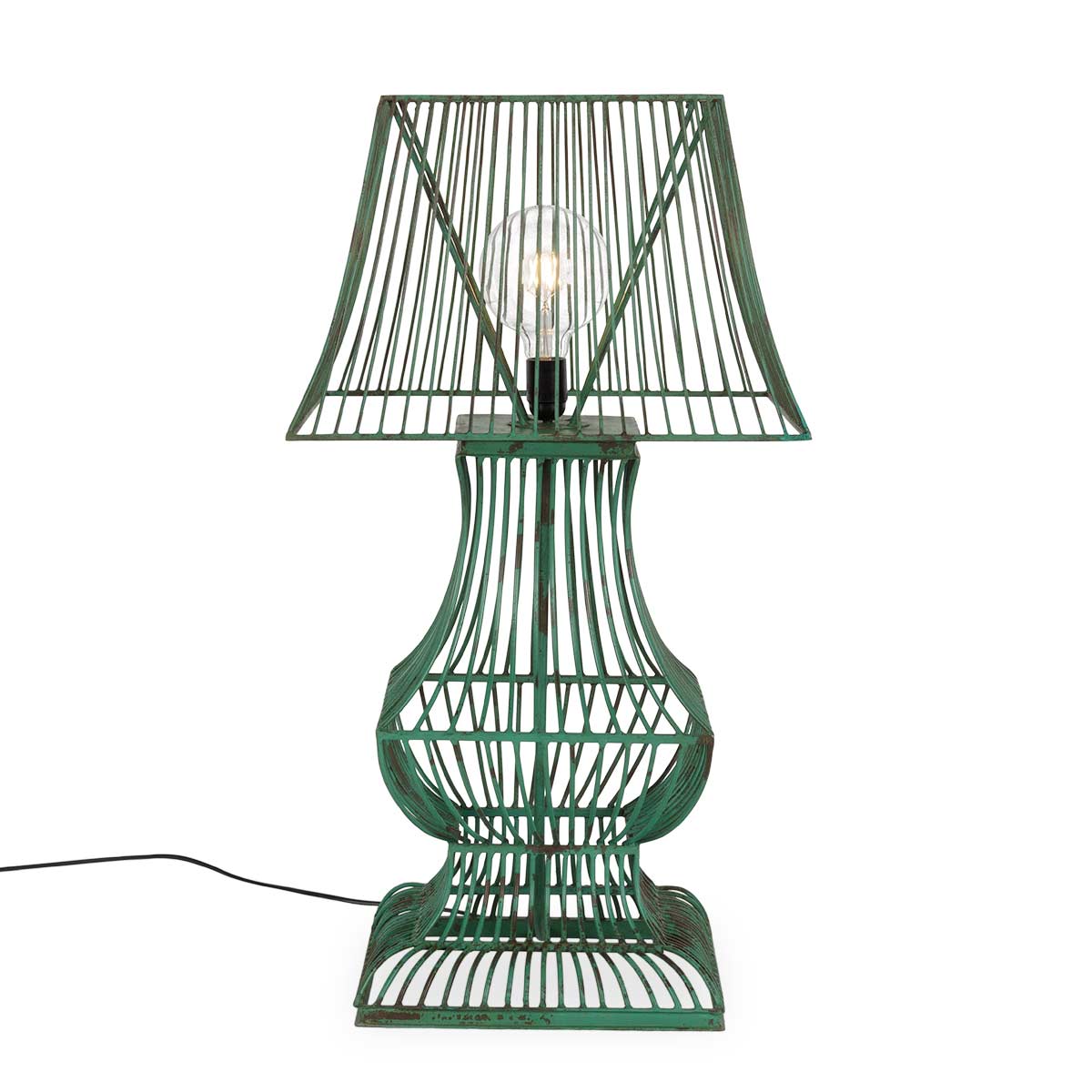 Зеленая настольная лампа Simone