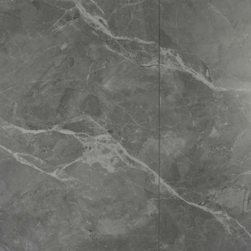 Обеденный стол TOLEDO стекло с керамикой, темно-серый металл