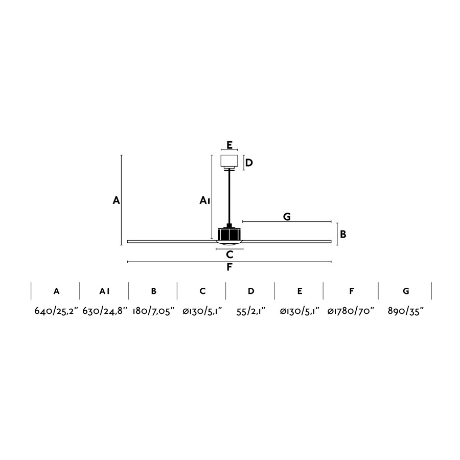 Потолочный вентилятор Just Fan черный