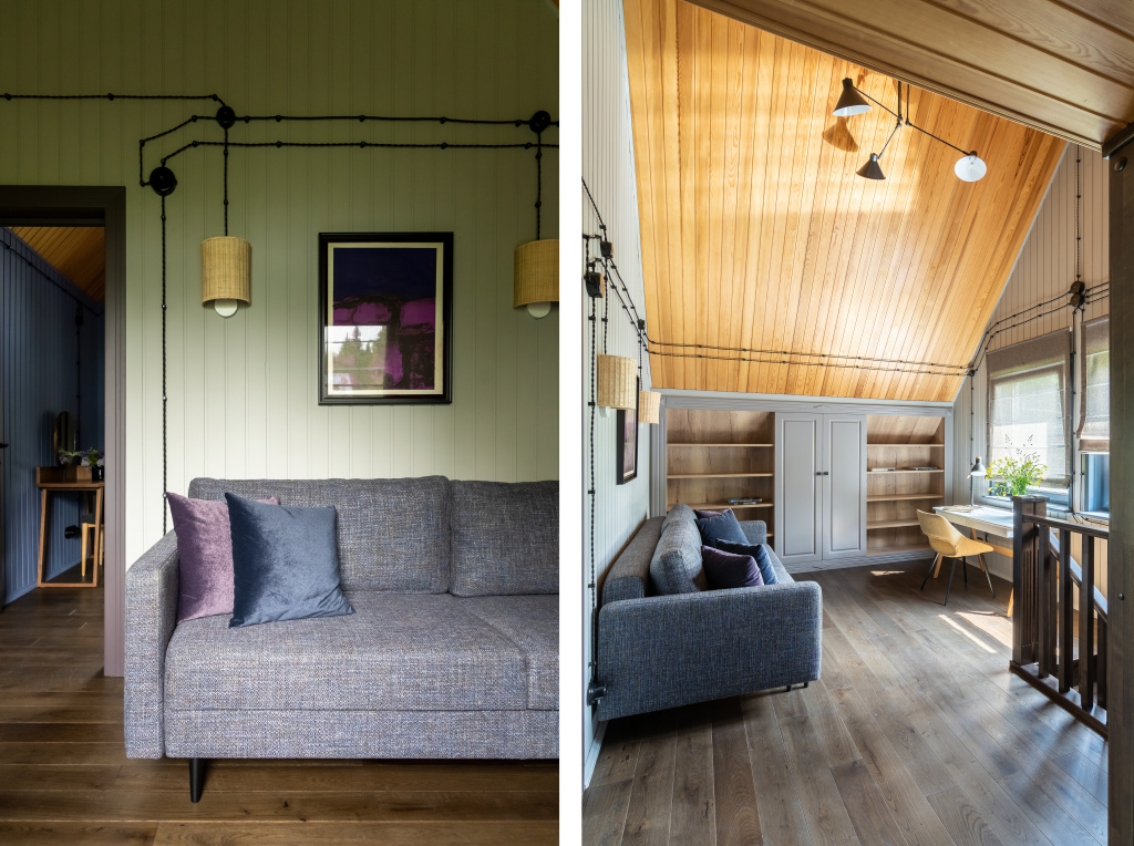 Проект Ирины Татарниковой «Дом в Звенигороде» с мебелью и светом Barcelona Design