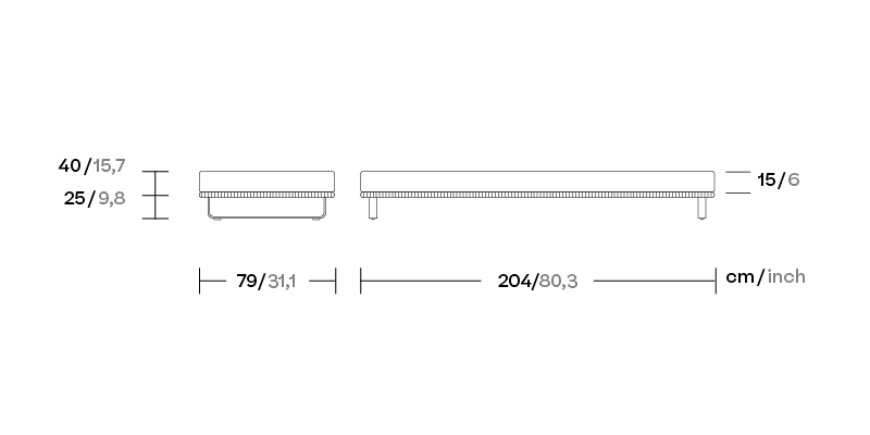Шезлонг Bitta ножки алюминий KS7000600