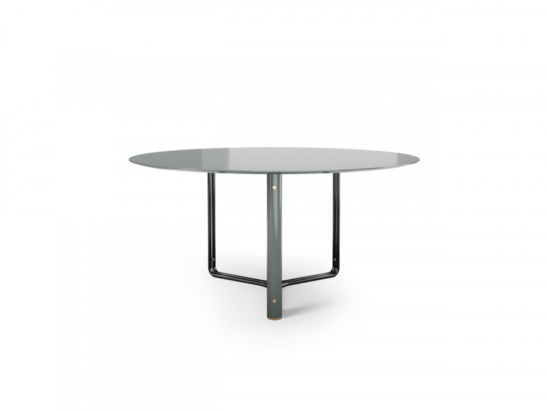 Обеденный стол Bamboo 150 оливково-зеленый лак