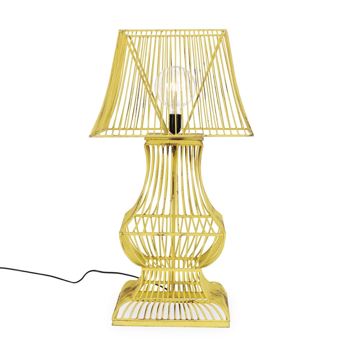 Желтая настольная лампа Simone
