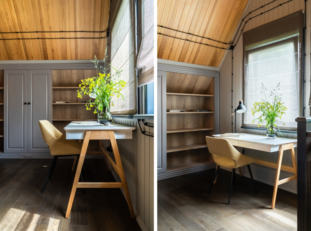 Проект Ирины Татарниковой «Дом в Звенигороде» с мебелью и светом Barcelona Design