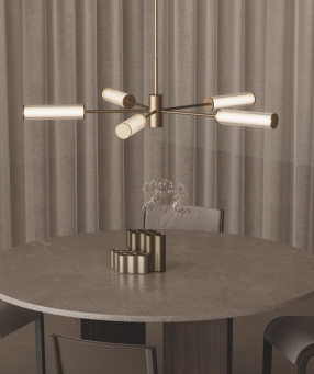 Люстра Ison 5L состаренное золото