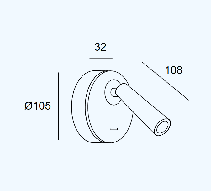 Бра Gamma Mix&Match Round серебряный 05-6421-81-81