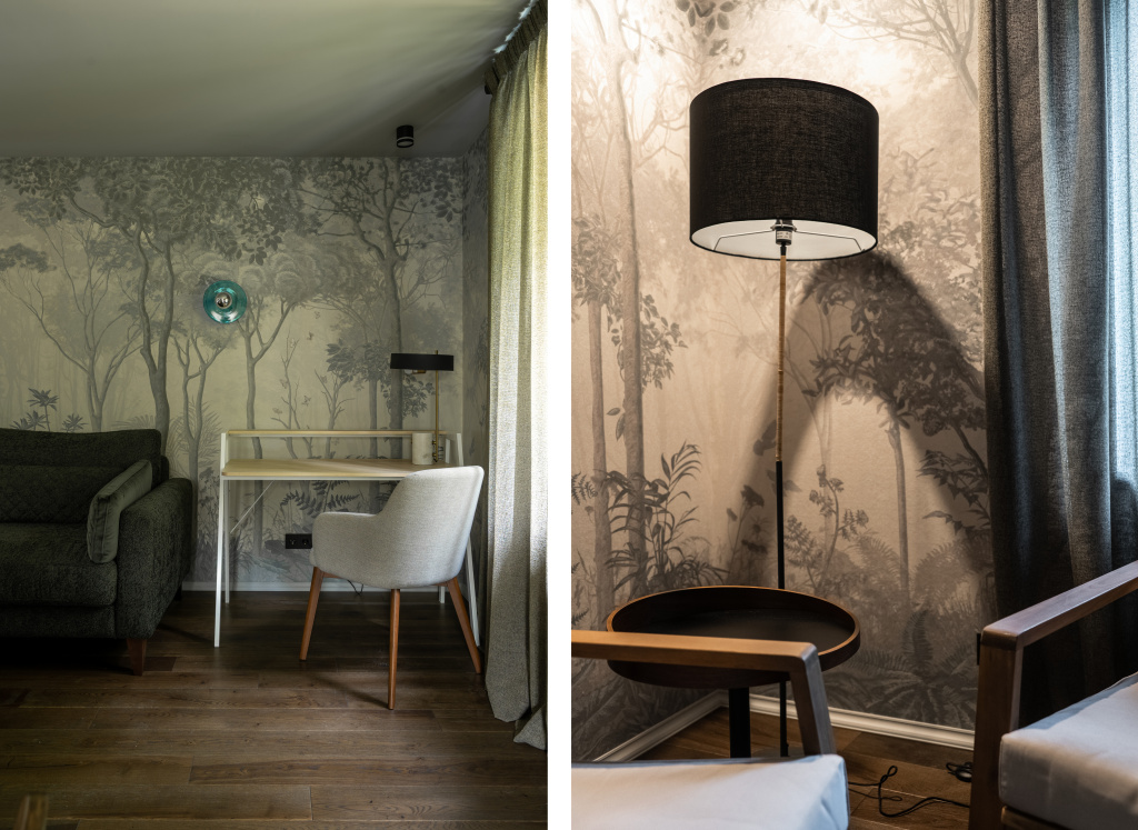 Проект Ирины Татарниковой «Дом в Звенигороде» с мебелью и светом Barcelona Design