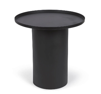 Столик журнальный Fleksa круглый из черного металла Ø 45 см