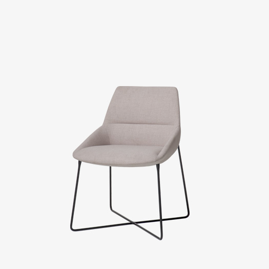 Стул офисный Dunas XS с основанием из стальных стержней