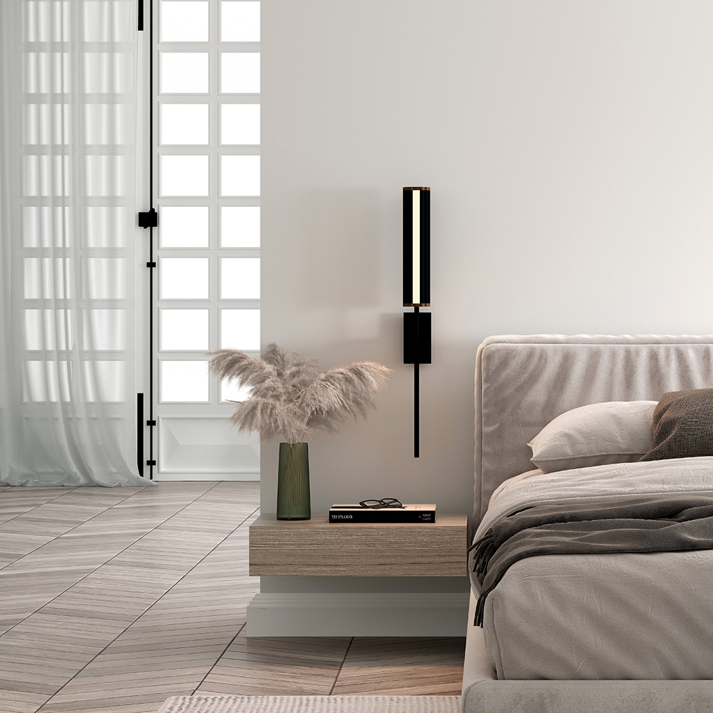 Настенный светильник Niro матовый черный