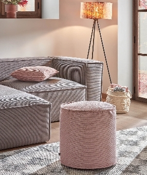 Пуф Zizi Ø45 розовый