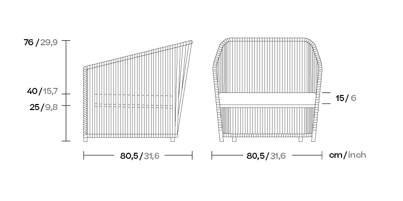 Уличное кресло Bitta Lounge KS7L00300