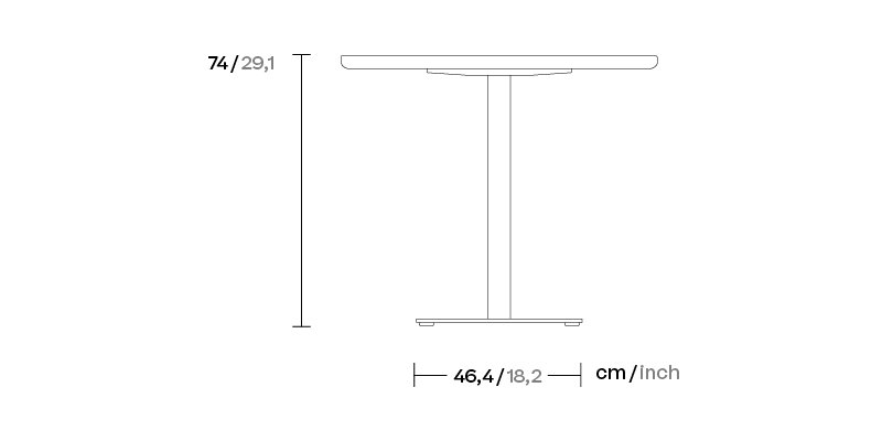 Обеденный стол Net Ø90 тик KS6800500