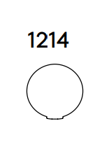 Плафон 1214/140 опаловое стекло