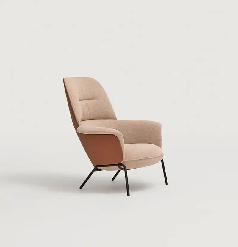 Кресло Ulis High с металлическими ножками 2151