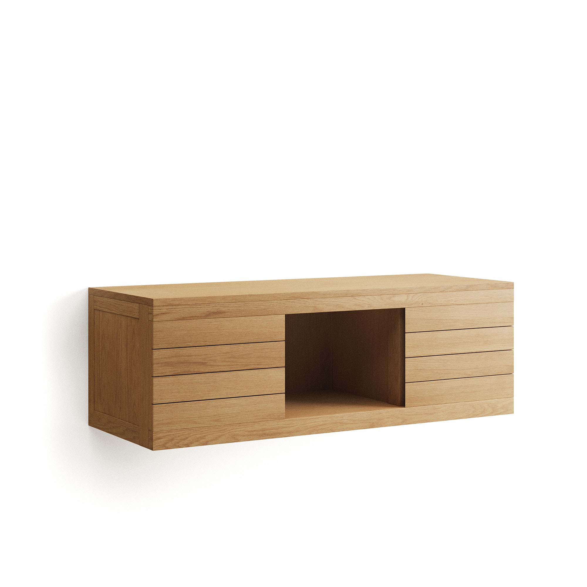 Kenta Мебель для ванной из массива тика с натуральной отделкой, 120 x 45 см