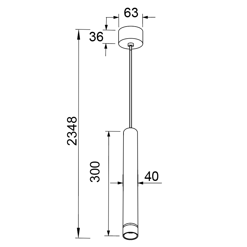 Подвесной светильник SPLIT 8877