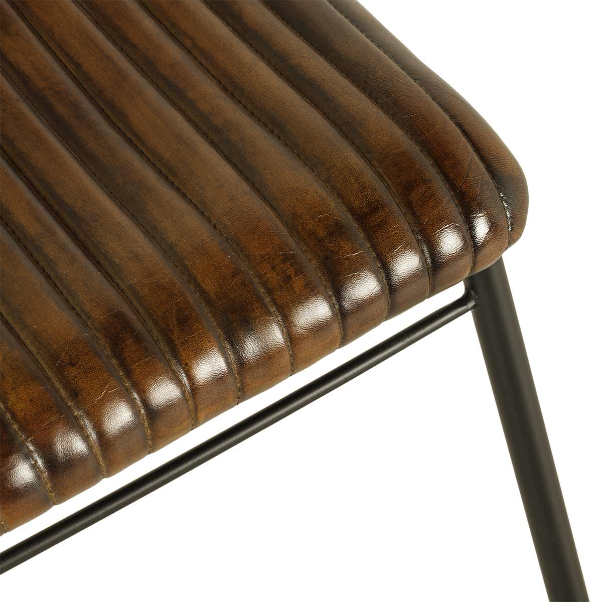 Стул Romina с кожаным сиденьем