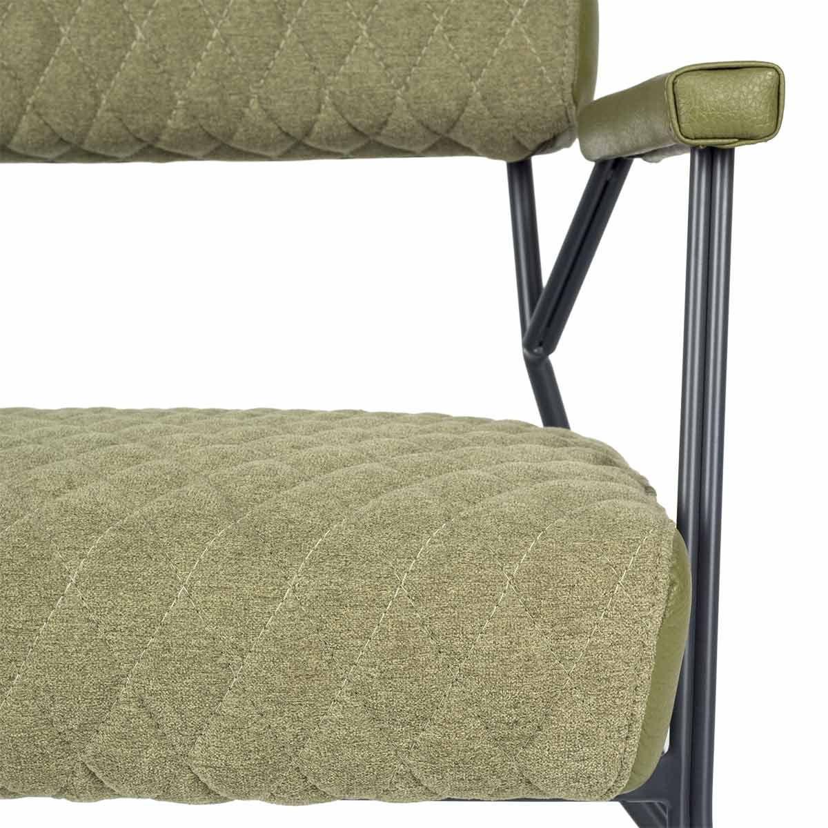 Кресло Brighton в стиле ретро зеленое