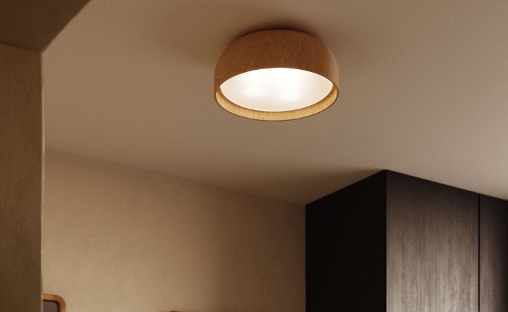 Светильник потолочный Xaviera с отделкой дуб