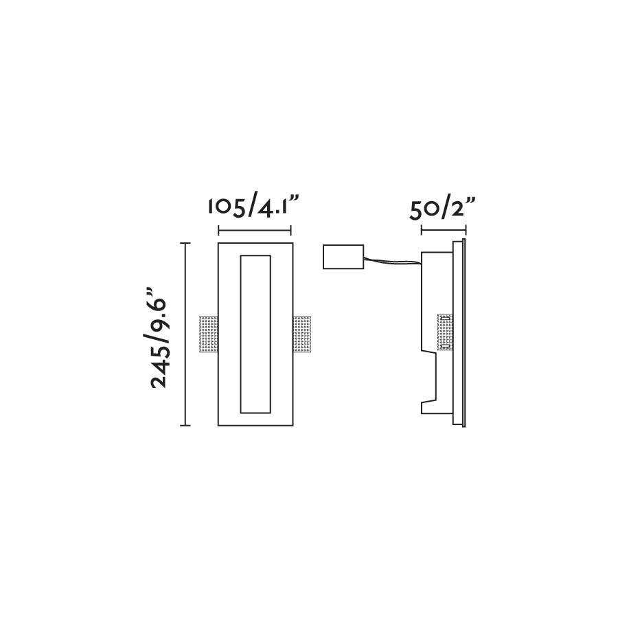 Встраиваемый светильник Plas-4 белый