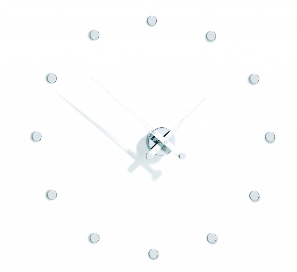 Настенные часы Rodon i 12 белый-хром