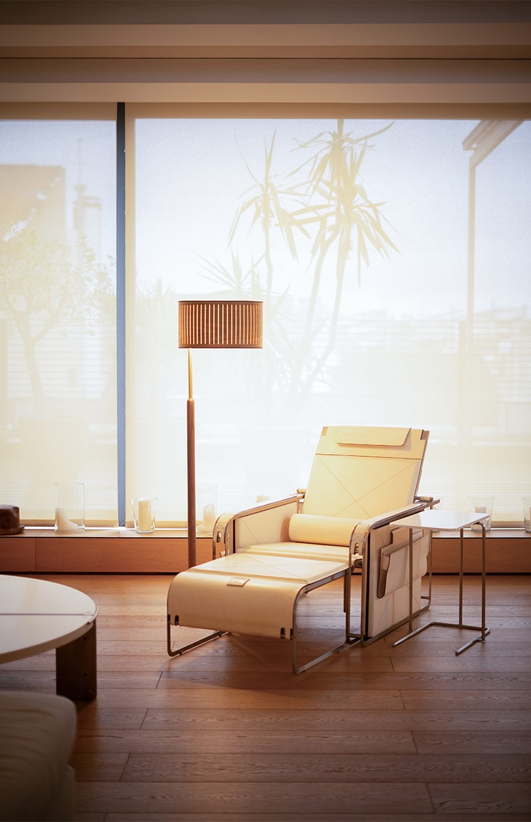 Торшер Autumn орех/латунь