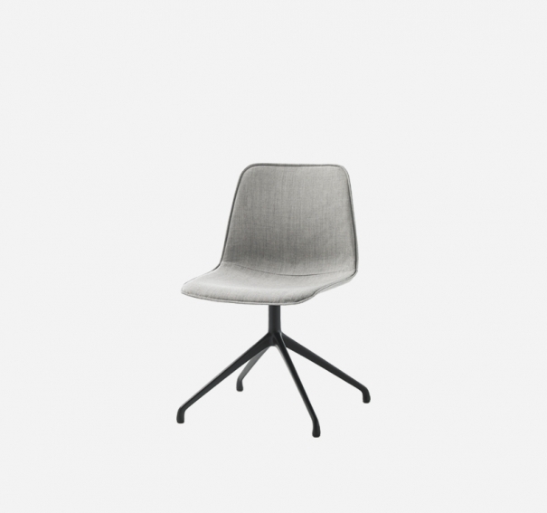 Поворотный стул Varya из полипропилена с алюминиевым основанием